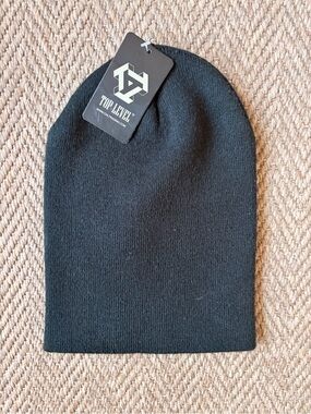 Top Level Black Slouch Hat